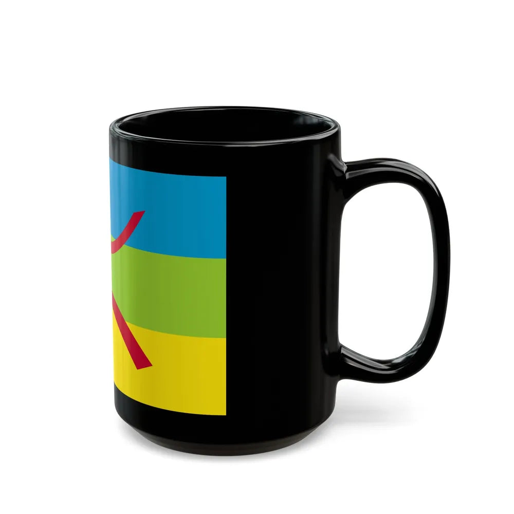 Flag of The Kabyle people Berber flag - Black Coffee Mug-Go Mug Yourself