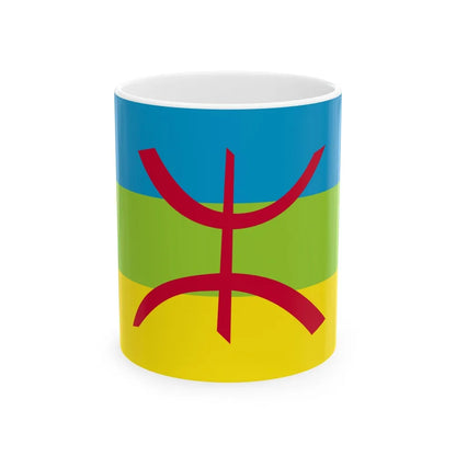 Flag of The Kabyle people Berber flag - White Coffee Mug-11oz-Go Mug Yourself