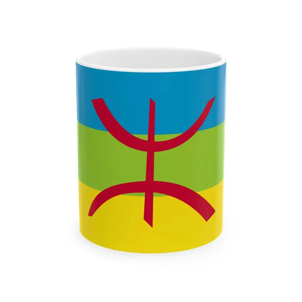Flag of The Kabyle people Berber flag - White Coffee Mug 11oz - Go Mug Yourself