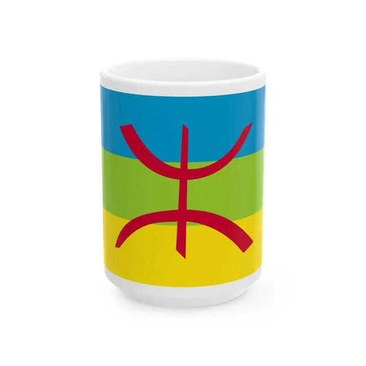 Flag of The Kabyle people Berber flag - White Coffee Mug 15oz - Go Mug Yourself