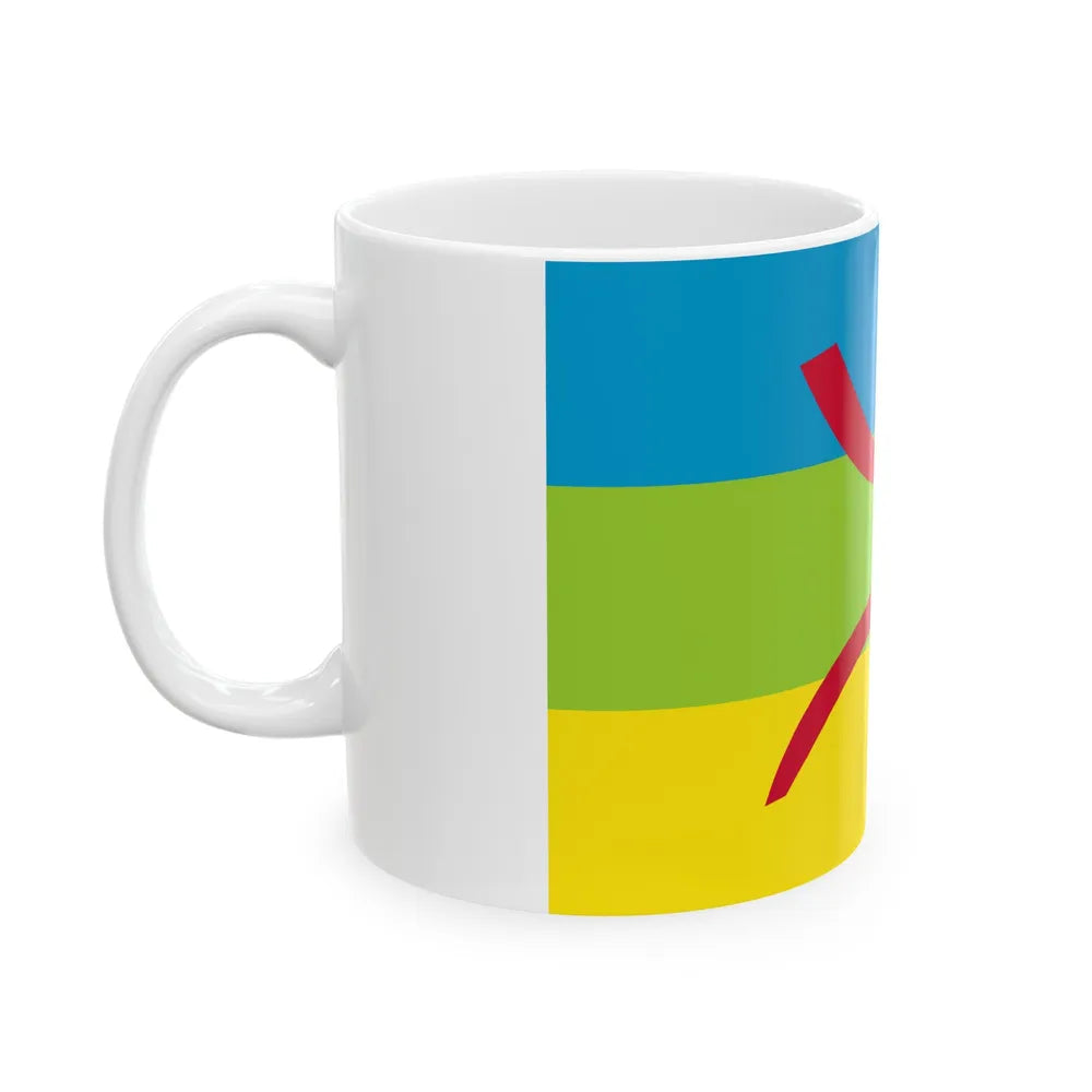 Flag of The Kabyle people Berber flag - White Coffee Mug-Go Mug Yourself