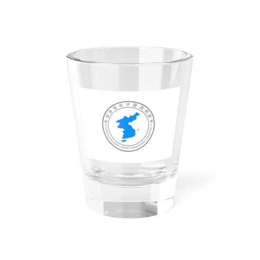 Flag of the Kaesong Industrial Management Committee variant (Korea) Shot Glass 1.5oz 1.5oz - Go Mug Yourself