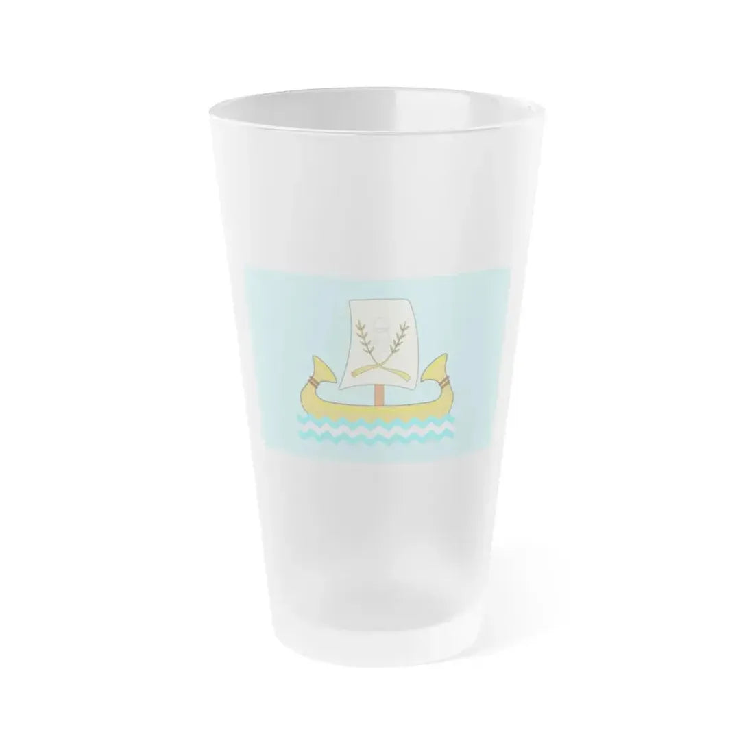 Flag of the Kafr el Sheikh Governorate Egypt - Frosted Pint Glass 16oz 16oz Frosted - Go Mug Yourself