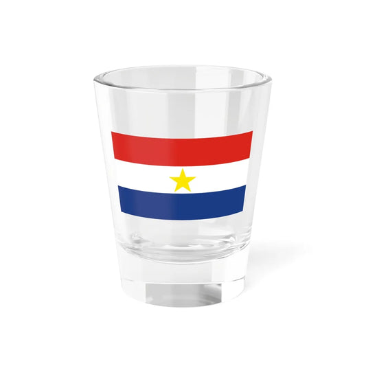 Flag of the Karen National Defence Organisation (Myanmar) Shot Glass 1.5oz 1.5oz - Go Mug Yourself