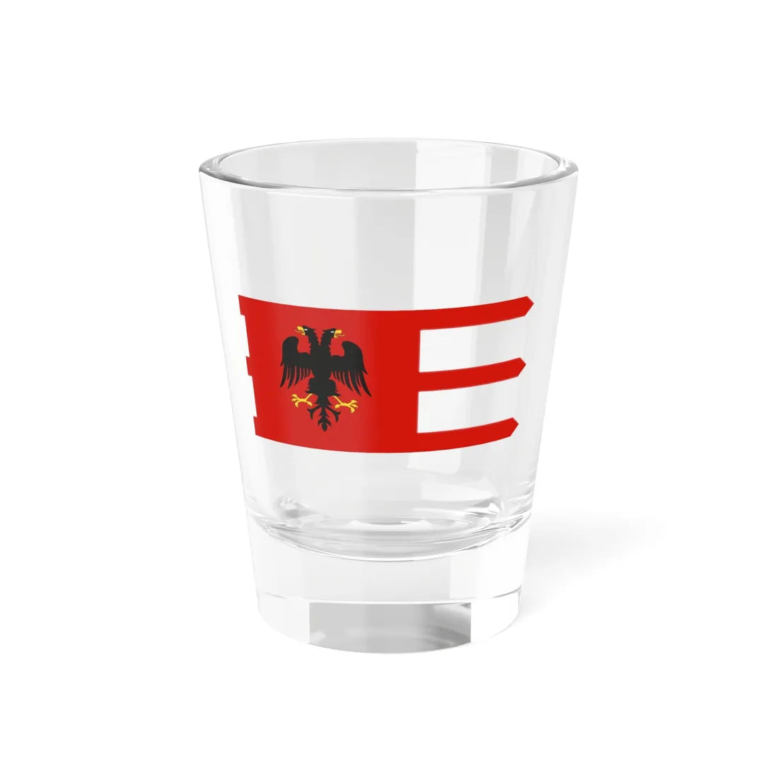 Flag of the Kastrioti principality (Albania) Shot Glass 1.5oz 1.5oz - Go Mug Yourself