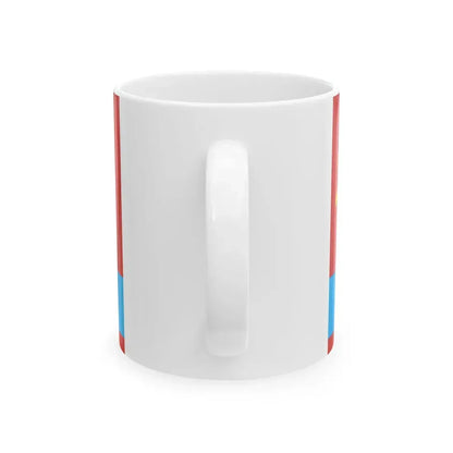 Flag of the Kazakh Soviet Socialist Republic 1953-1991 Flag of Kazakhstan 19911992 2-3 (Kazakhstan) White Coffee Mug - Go Mug Yourself