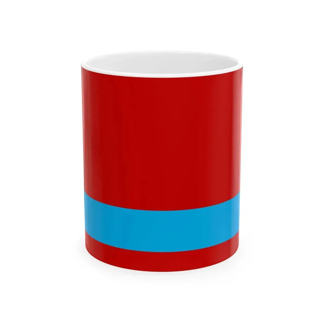 Flag of the Kazakh Soviet Socialist Republic 1953-1991 Flag of Kazakhstan 19911992 2-3 reverse (Kazakhstan) White Coffee Mug 11oz - Go Mug Yourself