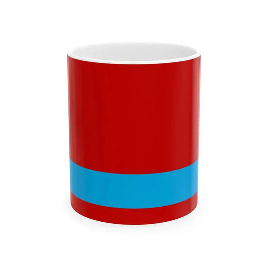 Flag of the Kazakh Soviet Socialist Republic 1953-1991 Flag of Kazakhstan 19911992 2-3 reverse (Kazakhstan) White Coffee Mug 11oz - Go Mug Yourself