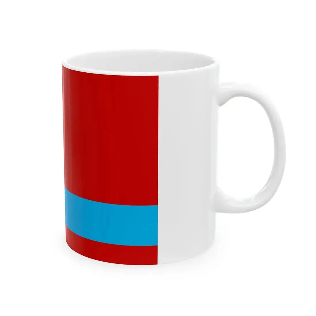 Flag of the Kazakh Soviet Socialist Republic 1953-1991 Flag of Kazakhstan 19911992 2-3 reverse (Kazakhstan) White Coffee Mug - Go Mug Yourself