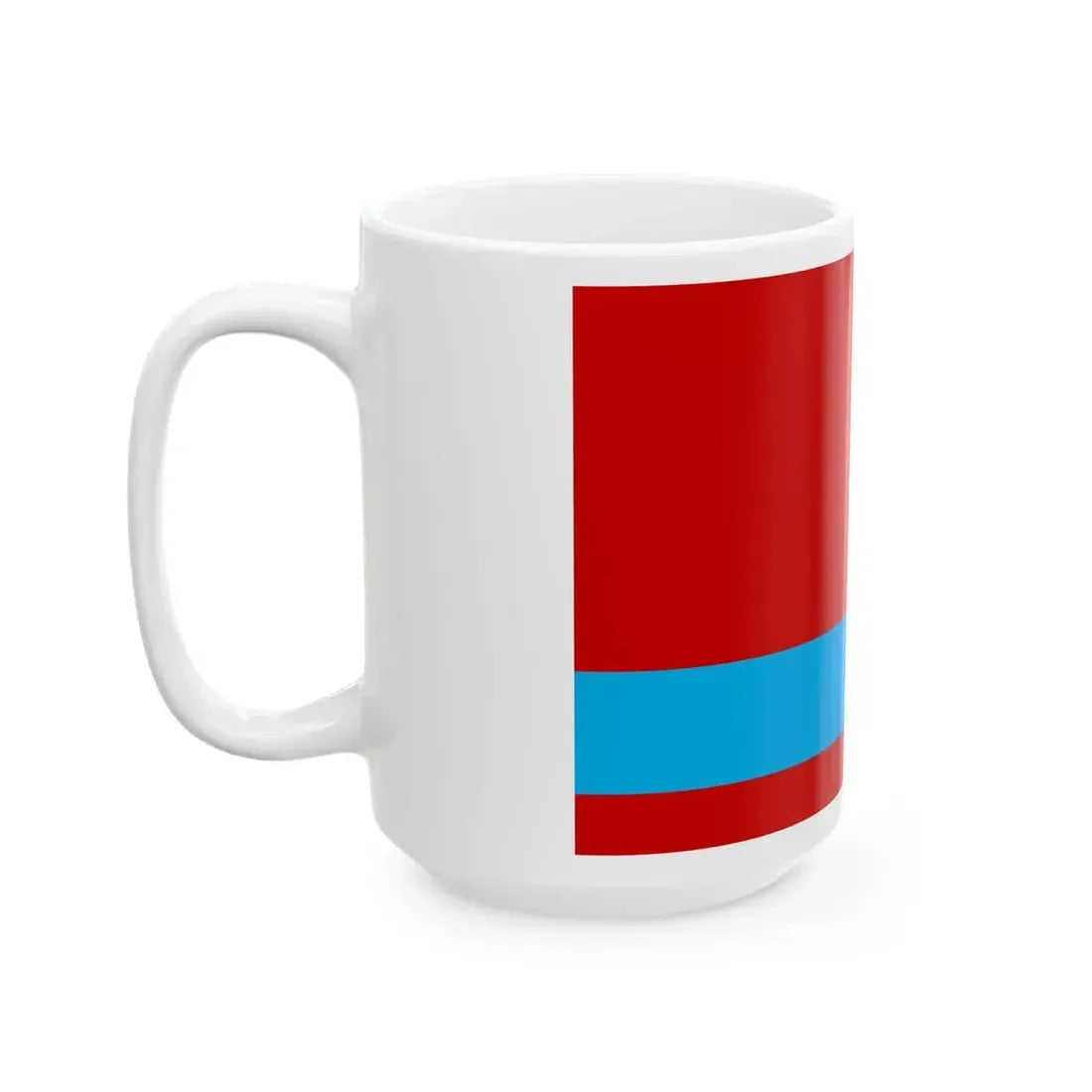Flag of the Kazakh Soviet Socialist Republic 1953-1991 Flag of Kazakhstan 19911992 2-3 reverse (Kazakhstan) White Coffee Mug - Go Mug Yourself