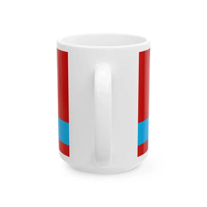 Flag of the Kazakh Soviet Socialist Republic 1953-1991 Flag of Kazakhstan 19911992 (Kazakhstan) White Coffee Mug - Go Mug Yourself