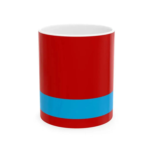 Flag of the Kazakh Soviet Socialist Republic 1953-1991 Flag of Kazakhstan 19911992 reverse (Kazakhstan) White Coffee Mug 11oz - Go Mug Yourself