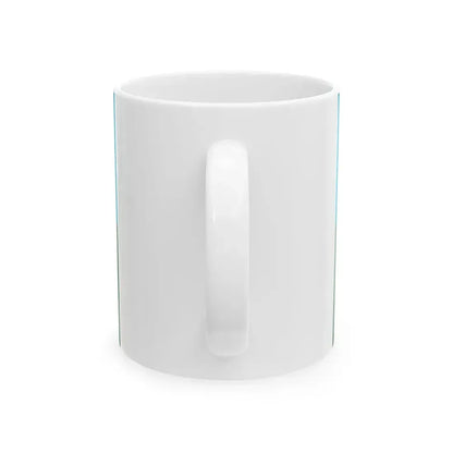 Flag of the Kazakhstan Customs Bureau (Kazakhstan) White Coffee Mug - Go Mug Yourself