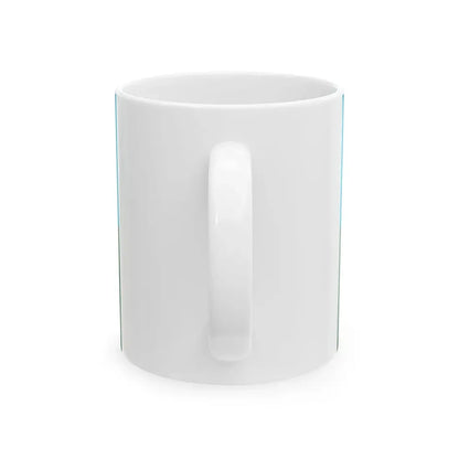 Flag of the Kazakhstan Customs Bureau (Kazakhstan) White Coffee Mug - Go Mug Yourself