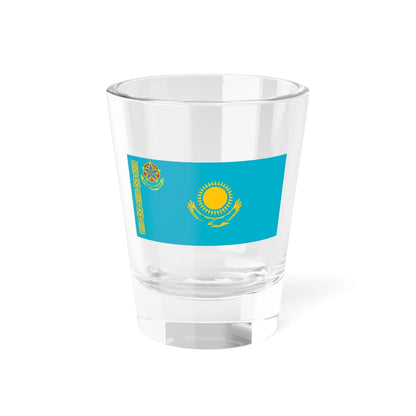 Flag of the Kazakhstan Internal Troops (Kazakhstan) Shot Glass 1.5oz 1.5oz - Go Mug Yourself