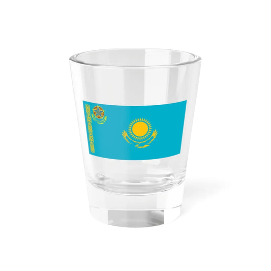 Flag of the Kazakhstan Internal Troops (Kazakhstan) Shot Glass 1.5oz 1.5oz - Go Mug Yourself