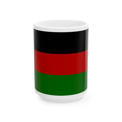 Flag of the Kenya African Union (Kenya) White Coffee Mug 15oz - Go Mug Yourself
