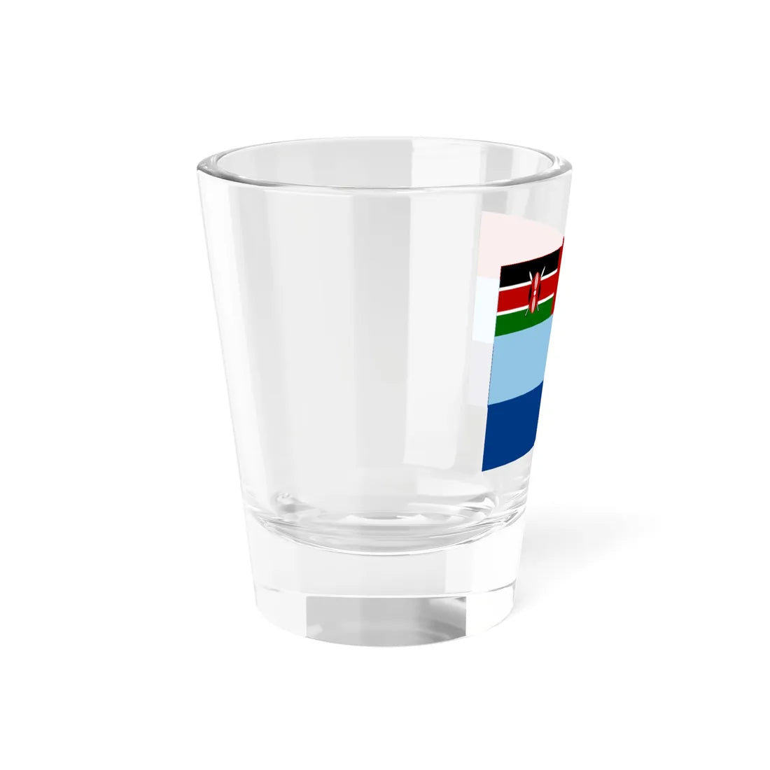 Flag of the Kenya Defence Forces (Kenya) Shot Glass 1.5oz - Go Mug Yourself