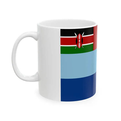 Flag of the Kenya Defence Forces (Kenya) White Coffee Mug - Go Mug Yourself