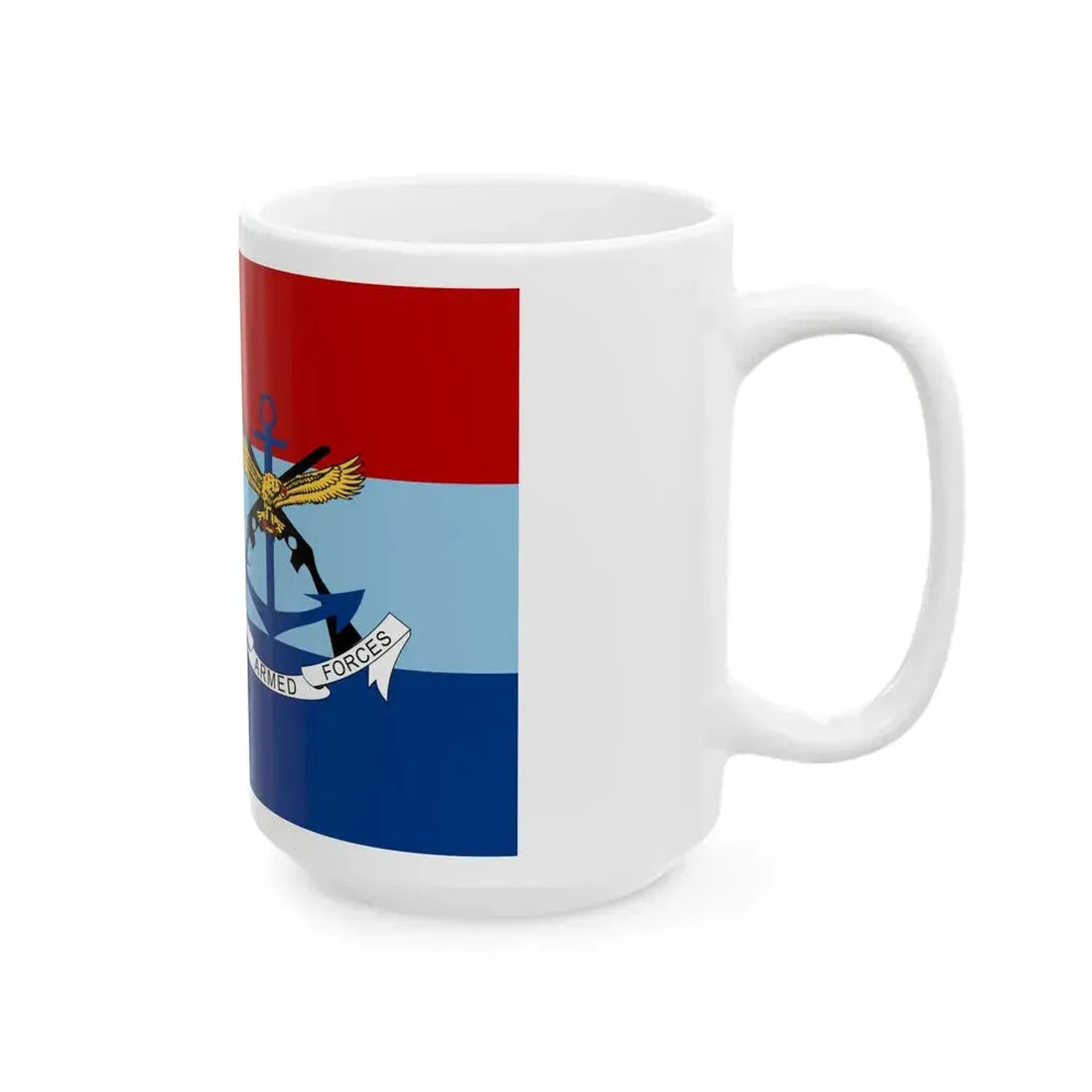 Flag of the Kenya Defence Forces (Kenya) White Coffee Mug - Go Mug Yourself