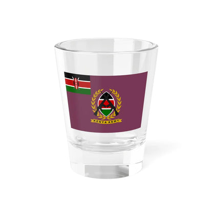 Flag of the Kenyan Army (Kenya) Shot Glass 1.5oz 1.5oz - Go Mug Yourself