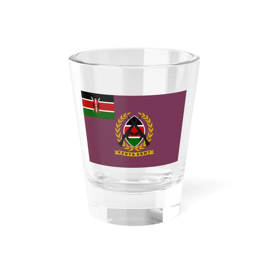 Flag of the Kenyan Army (Kenya) Shot Glass 1.5oz 1.5oz - Go Mug Yourself