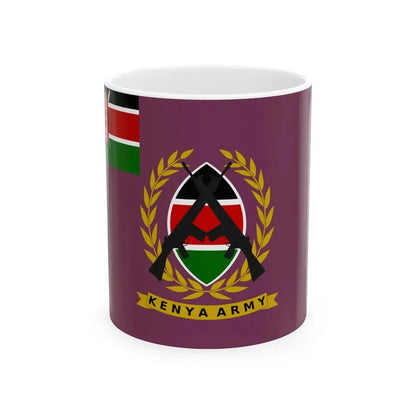 Flag of the Kenyan Army (Kenya) White Coffee Mug 11oz - Go Mug Yourself