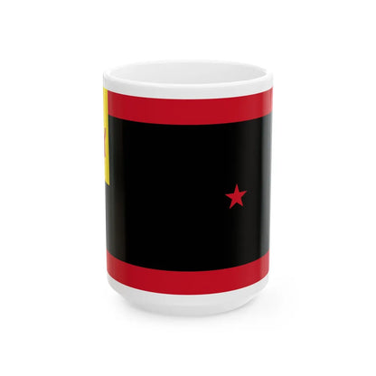 Flag of the Kepala Manteri Darat (Brunei) White Coffee Mug 15oz - Go Mug Yourself
