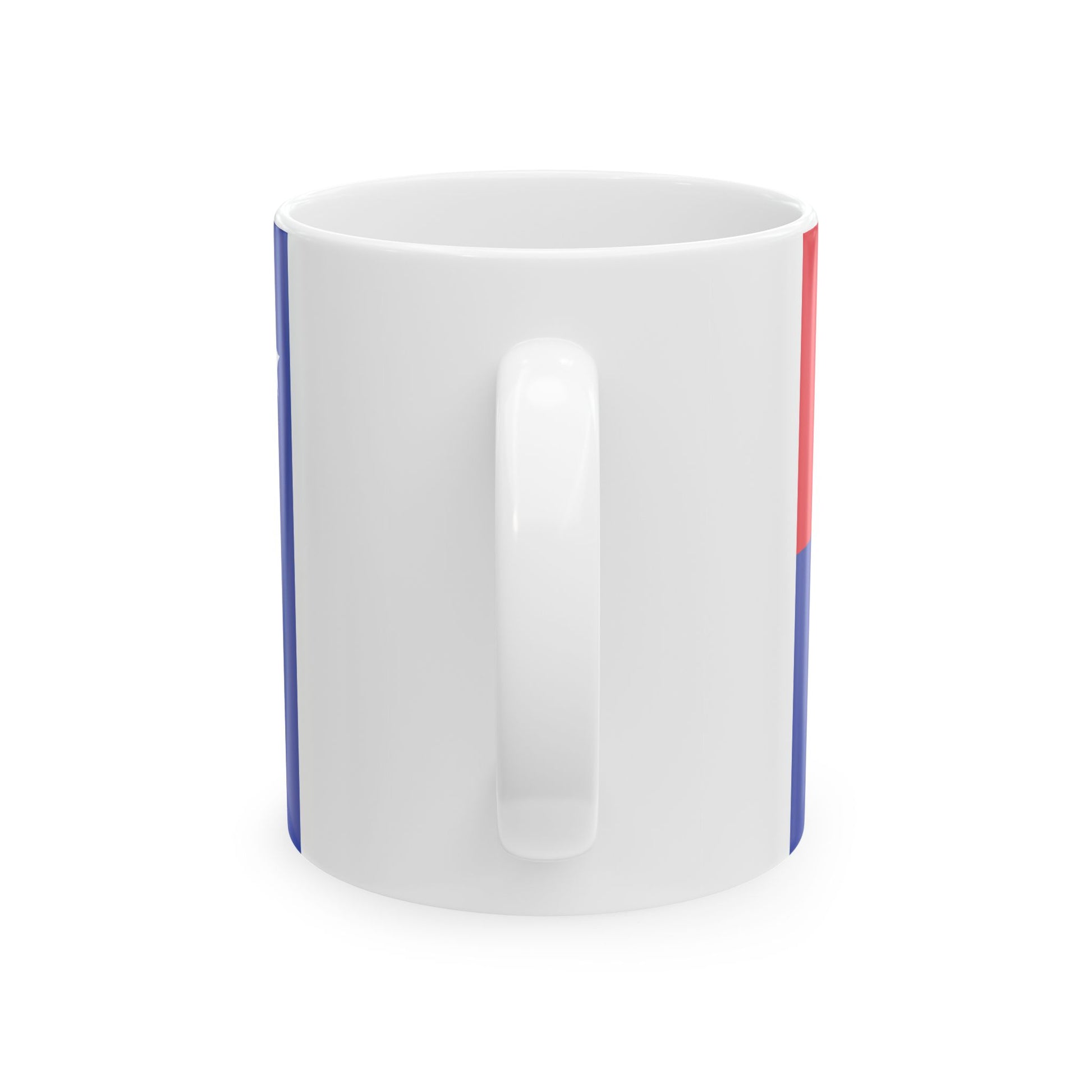 Flag of the Khmer Republic type 2 (Cambodia) White Coffee Mug-Go Mug Yourself