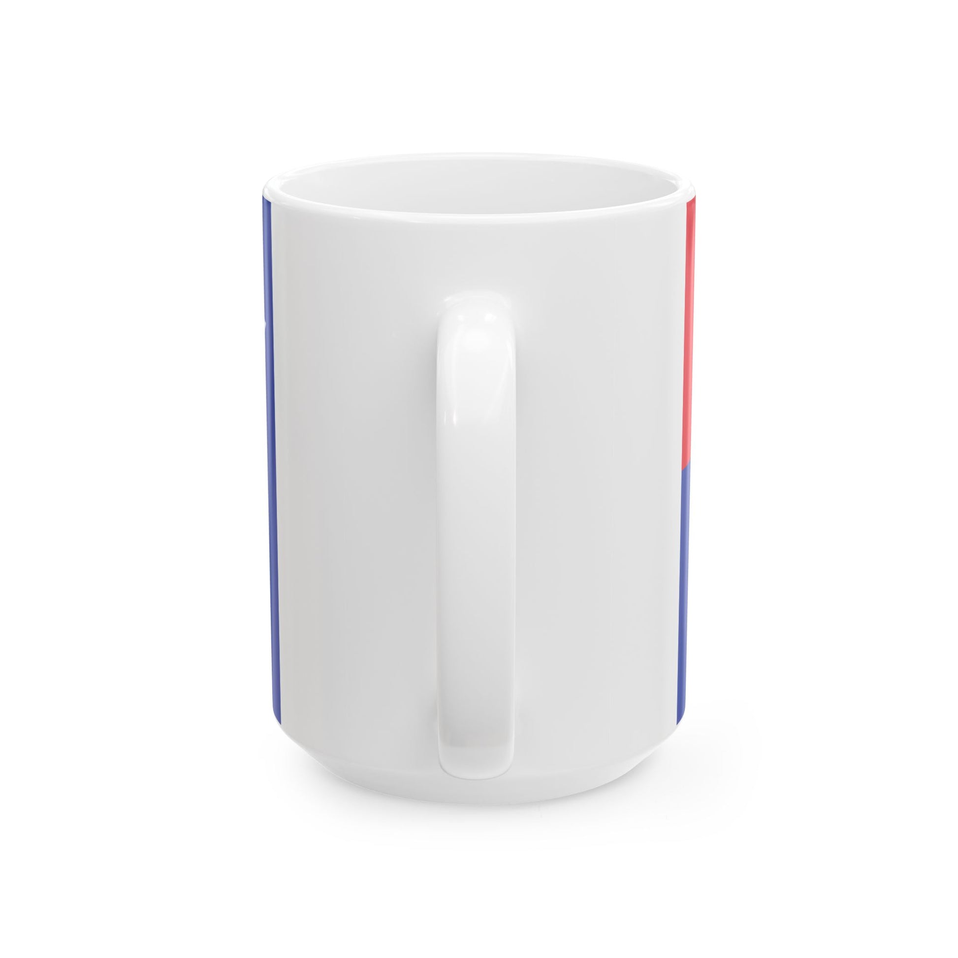 Flag of the Khmer Republic type 2 (Cambodia) White Coffee Mug-Go Mug Yourself