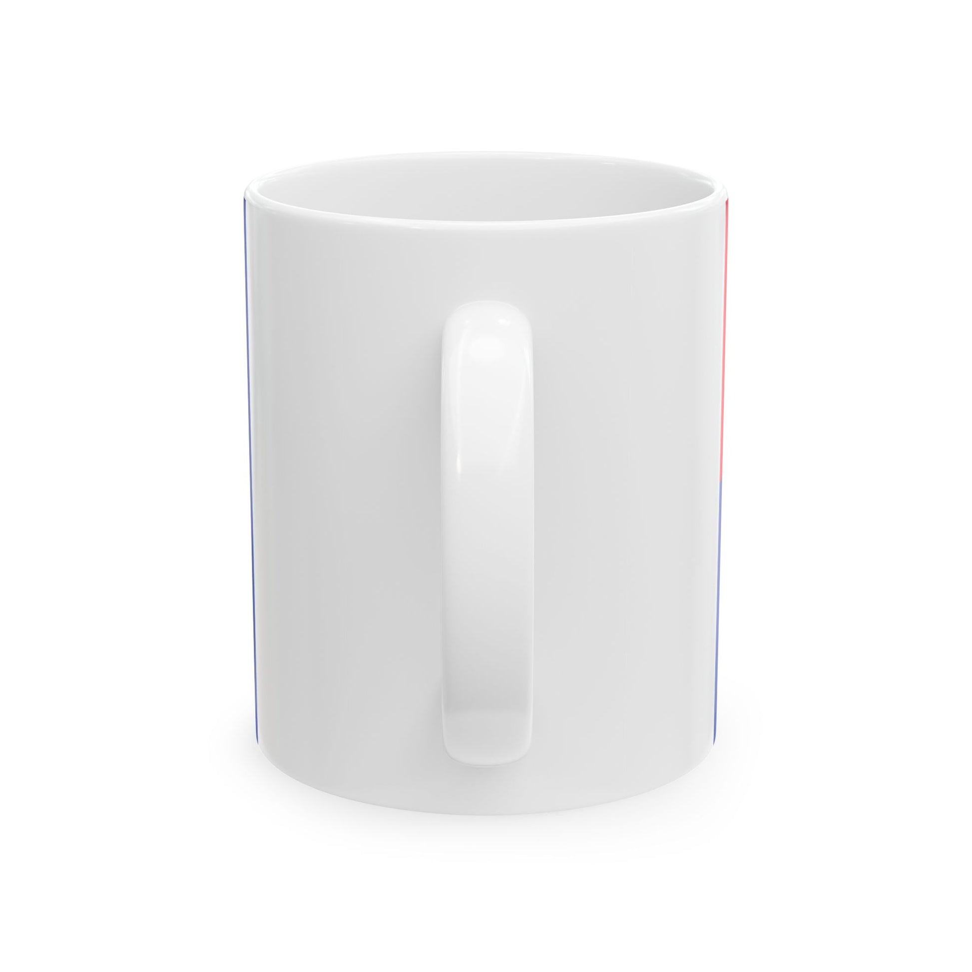 Flag of the Khmer Republic type 3 (Cambodia) White Coffee Mug-Go Mug Yourself