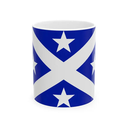 Flag of the Kingdom of Abemama April 1884-June 1884 (Kiribati) White Coffee Mug 11oz - Go Mug Yourself
