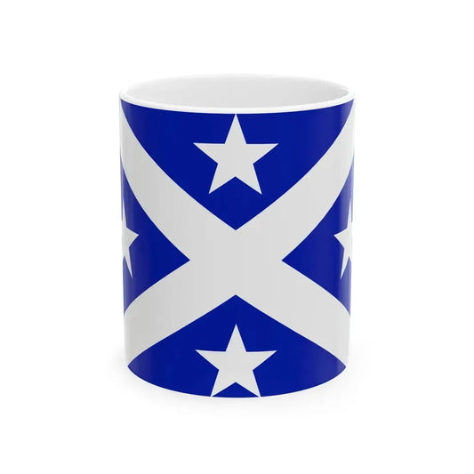 Flag of the Kingdom of Abemama April 1884-June 1884 (Kiribati) White Coffee Mug 11oz - Go Mug Yourself