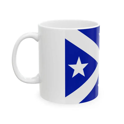 Flag of the Kingdom of Abemama April 1884-June 1884 (Kiribati) White Coffee Mug - Go Mug Yourself