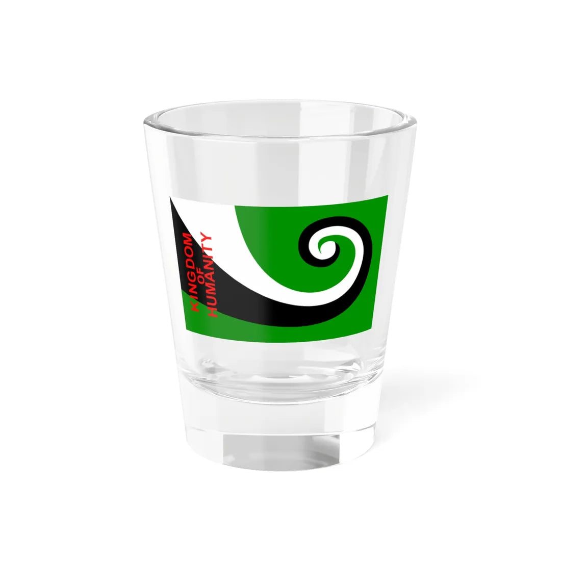 Flag of the Kingdom of Humanity Shot Glass 1.5oz 1.5oz - Go Mug Yourself