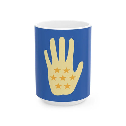 Flag of the Kingdom of Loango (Congo) White Coffee Mug 15oz - Go Mug Yourself