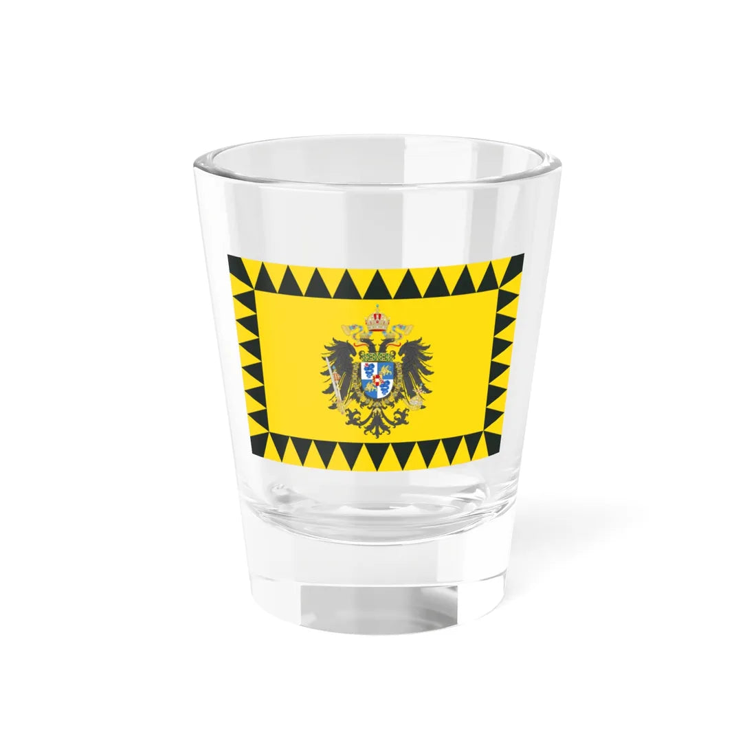 Flag of the Kingdom of LombardyVenetia 1815-1866 type 2 (Italy) Shot Glass 1.5oz 1.5oz - Go Mug Yourself