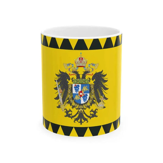 Flag of the Kingdom of LombardyVenetia 1815-1866 type 2 (Italy) White Coffee Mug 11oz - Go Mug Yourself