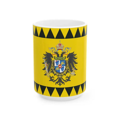 Flag of the Kingdom of LombardyVenetia 1815-1866 type 2 (Italy) White Coffee Mug 15oz - Go Mug Yourself