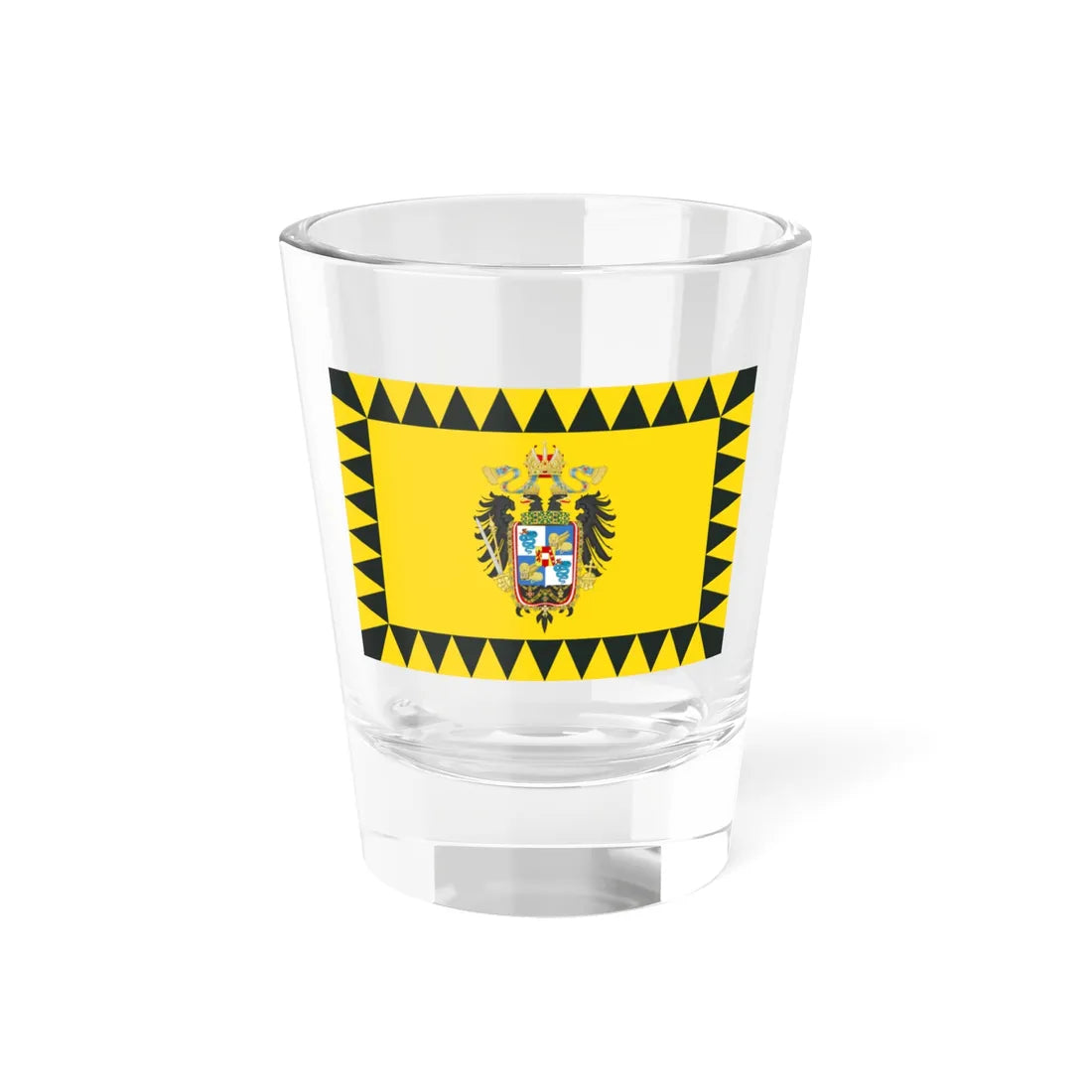Flag of the Kingdom of LombardyVenetia 1815-1866 type 3 (Italy) Shot Glass 1.5oz 1.5oz - Go Mug Yourself