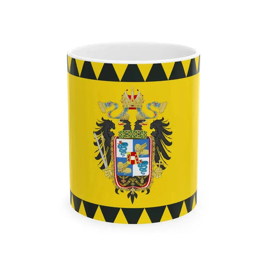 Flag of the Kingdom of LombardyVenetia 1815-1866 type 3 (Italy) White Coffee Mug 11oz - Go Mug Yourself