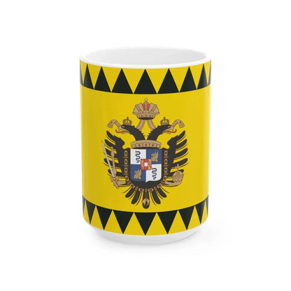 Flag of the Kingdom of LombardyVenetia (Italy) White Coffee Mug 15oz - Go Mug Yourself