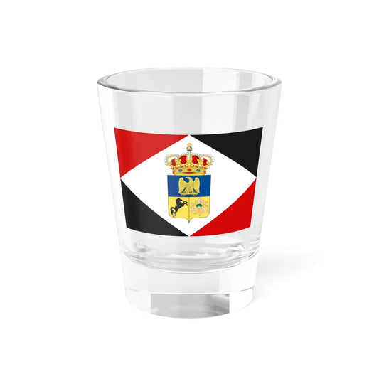 Flag of the Kingdom of Naples 1808 (Italy) Shot Glass 1.5oz 1.5oz - Go Mug Yourself