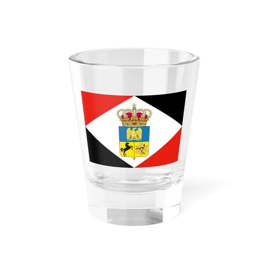 Flag of the Kingdom of Naples 1808 - type 2 (Italy) Shot Glass 1.5oz 1.5oz - Go Mug Yourself