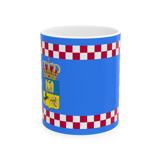 Flag of the Kingdom of Naples 1811 - type 2 (Italy) White Coffee Mug 11oz - Go Mug Yourself
