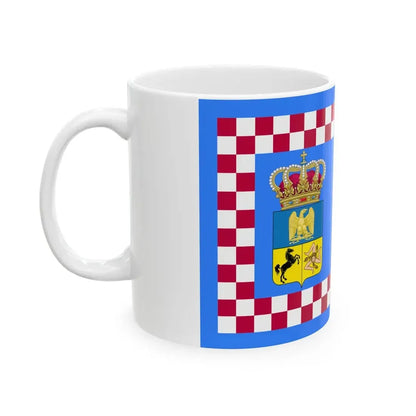 Flag of the Kingdom of Naples 1811 - type 2 (Italy) White Coffee Mug - Go Mug Yourself