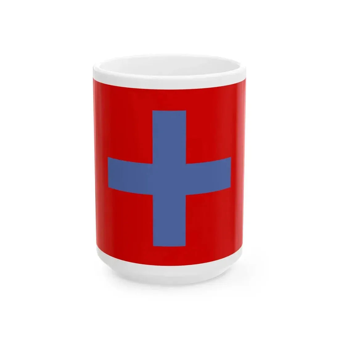 Flag of the Kingdom of Ndongo (Angola) White Coffee Mug 15oz - Go Mug Yourself