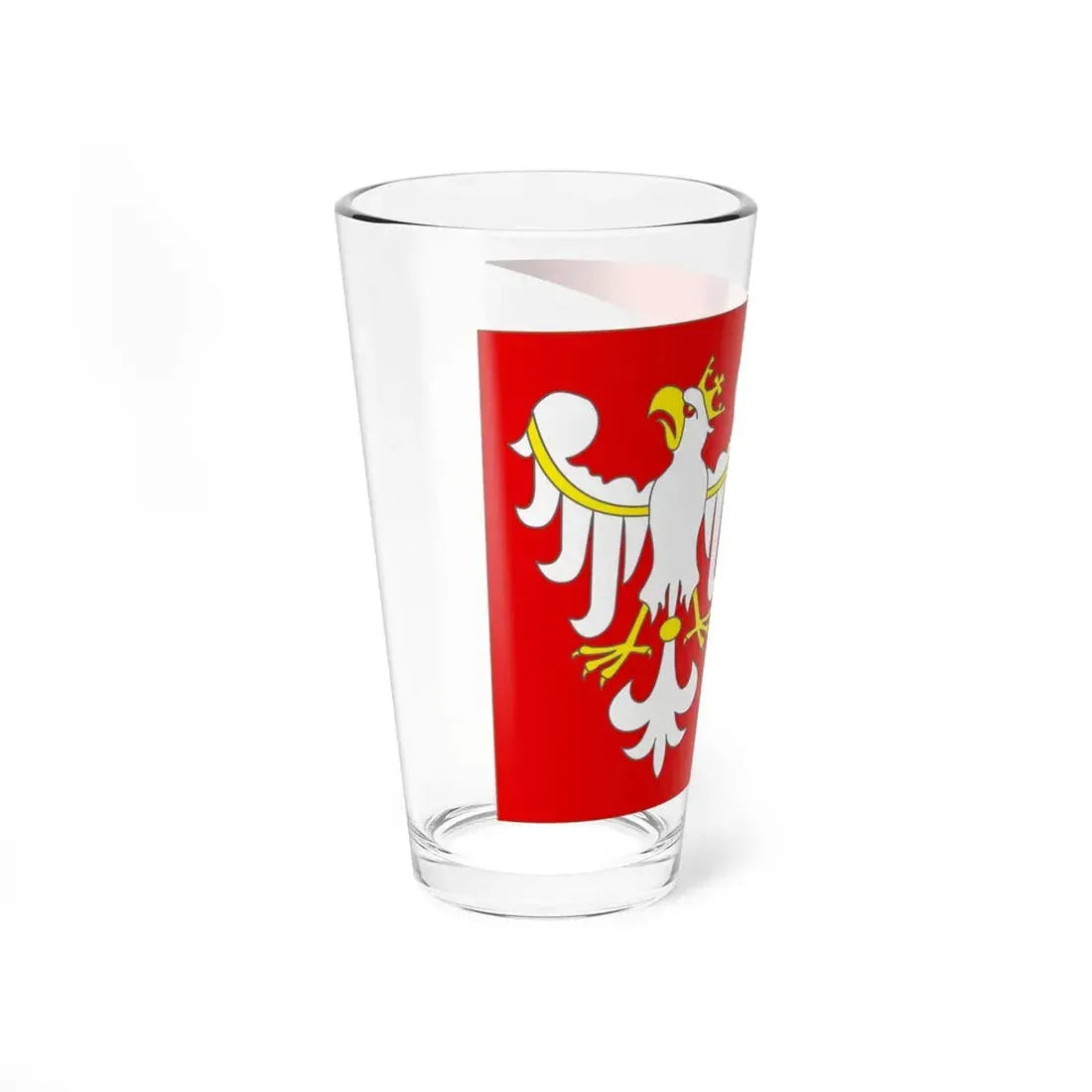 Flag of the Kingdom of Poland (Poland) Pint Glass 16oz - Go Mug Yourself