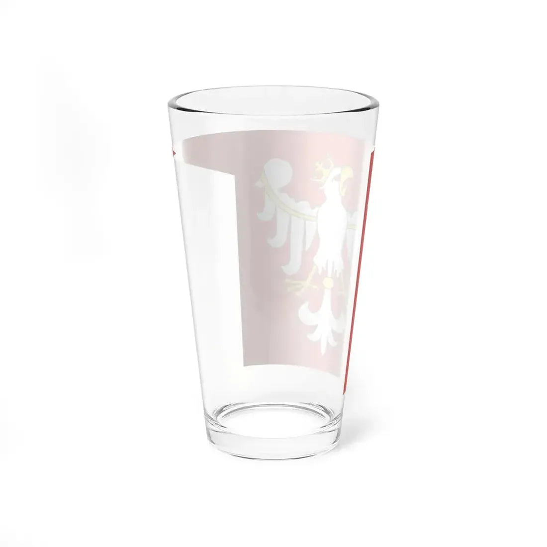 Flag of the Kingdom of Poland (Poland) Pint Glass 16oz - Go Mug Yourself