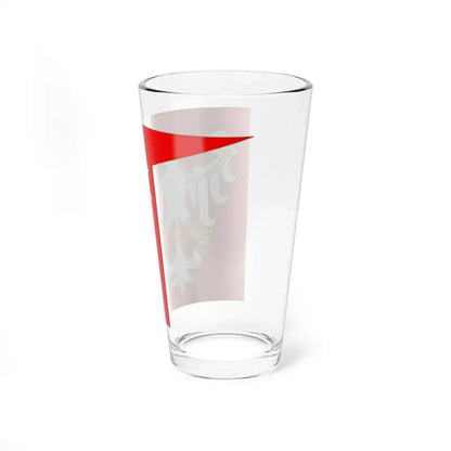 Flag of the Kingdom of Poland (Poland) Pint Glass 16oz - Go Mug Yourself